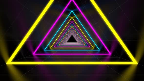 Triangle Neon Tunnel Loop