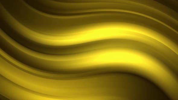 A Distorted Moving Golden Line Background