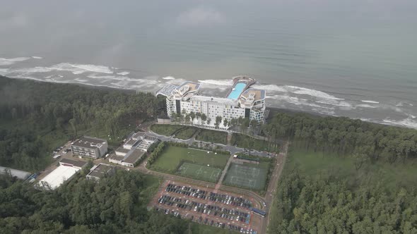 Aerial view of Modern hotel Paragraph