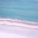 Tropical white sand amazing beach view with blue ocean waves on the shore. Concept of summer - VideoHive Item for Sale