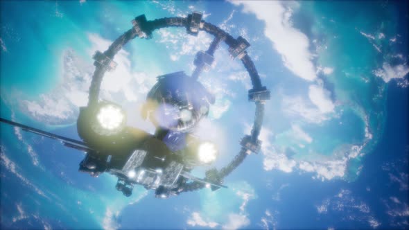 Space Shuttle Floats in Space alt