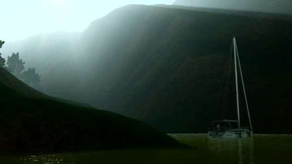 Boat View on the Lake