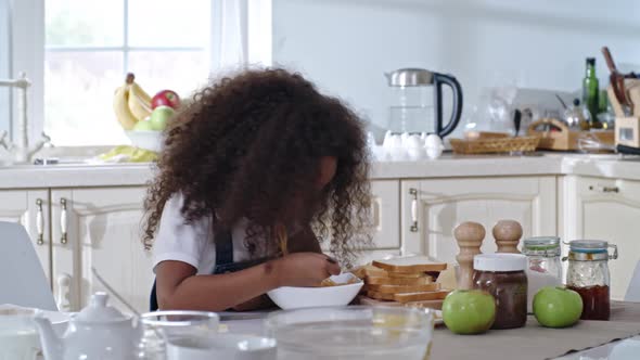 Little Cutie Having Spaghetti for Dinner alt