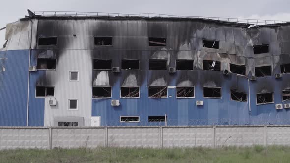 Consequences of the War in Ukraine  a Destroyed Logistics Hub in Bucha