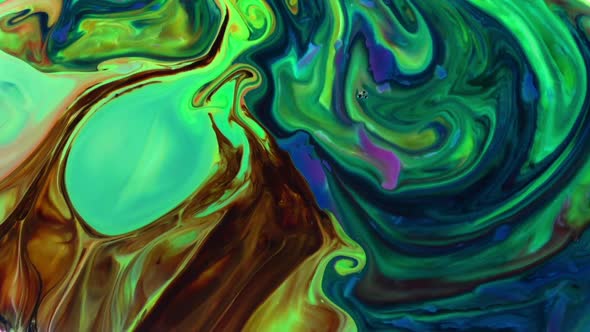 Abstract Colorful Sacral Liquid Waves Texture 862