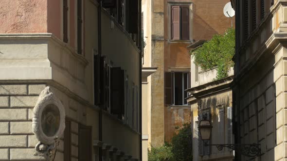 Tilt up view of apartment buildings 