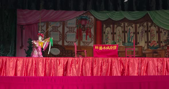 Traditional puppet show in Hong Kong