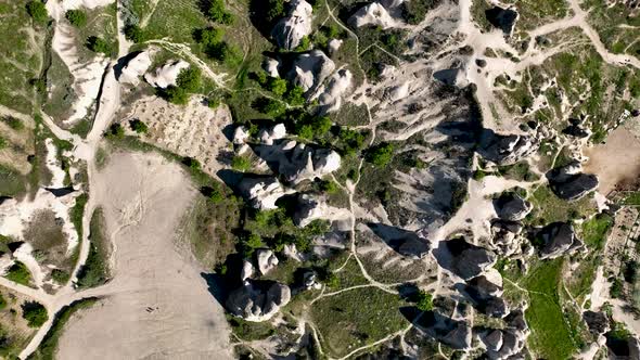 The best landscapes of Cappadocia aerial view 4 K