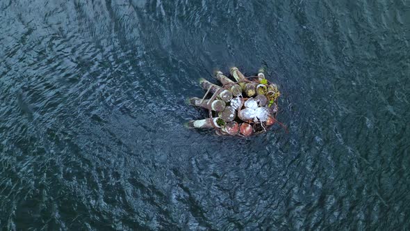 Wooden Beacon - Rippling Water - Top View