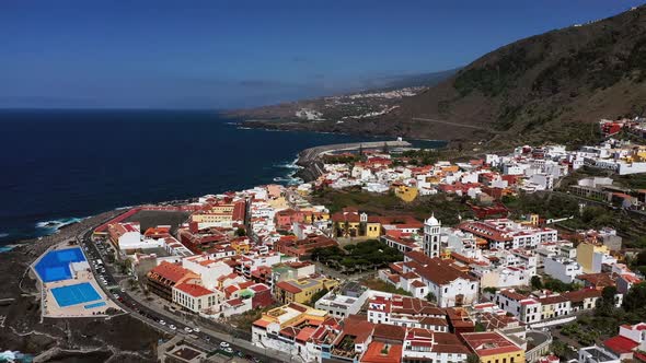 View From the Height of the City of Garachico in the Canary Islands