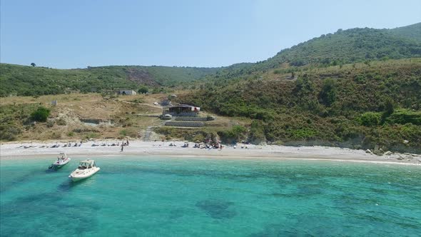 Beach view in Albania