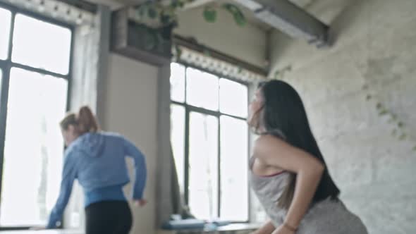 Women Having Fun in Zumba Class