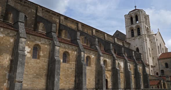 The Vezelay abbey, department of Yonne, region Bourgogne Franche Comte in France