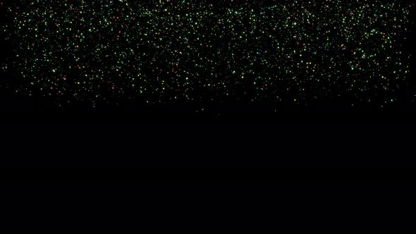 Confetti falling down.