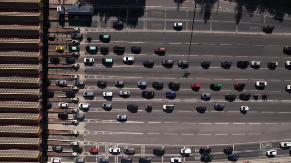 Timelapse of Traffic Jam Before Tolls