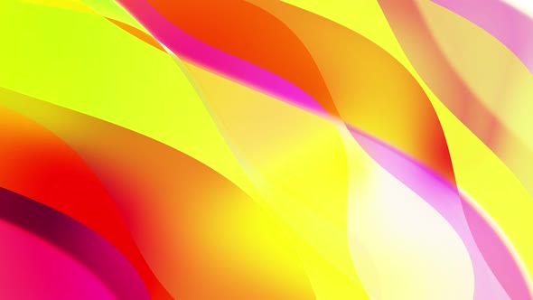 Abstract Yellow And Red Colorful Seamless Liquid Line Animation Background