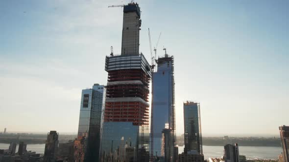 Skyscraper Under Construction in New York City