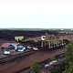 Port Service at Coal Mining Aerial View - VideoHive Item for Sale