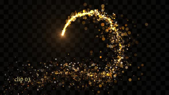 Christmas Gold Particles alt