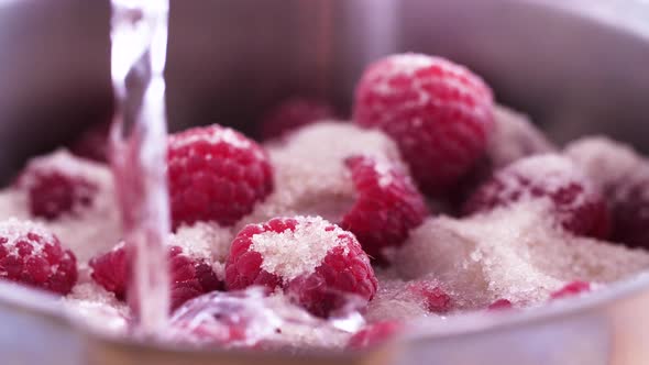 Making Raspberry Sauce