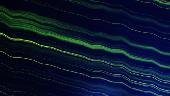 Abstract Fractal Neon Background of Bright Lines