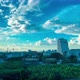 Bangkok. Blue cloudy sky at summer day with Urban forest and Cityscape - VideoHive Item for Sale