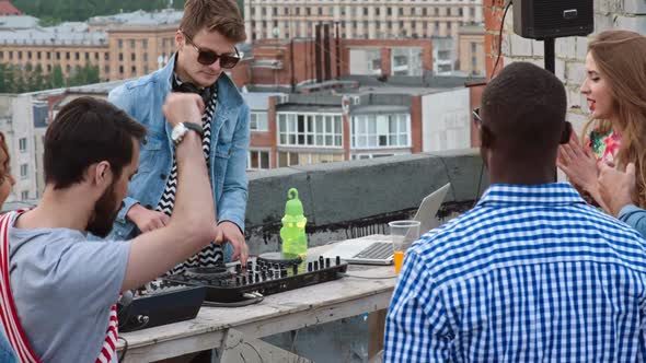 Dj Performance on Urban Rooftop