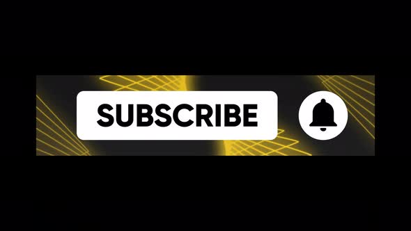 YouTube Subscribe Button alpha channel transparent background 4K V5