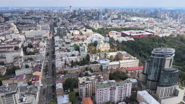 Kyiv, Ukraine Aerial View of the City. Kiev