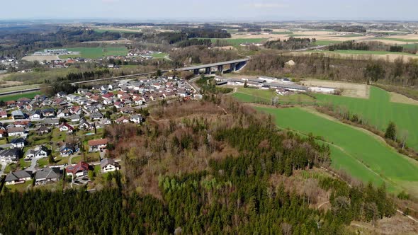 Drone Video of an Village in Upper Austria