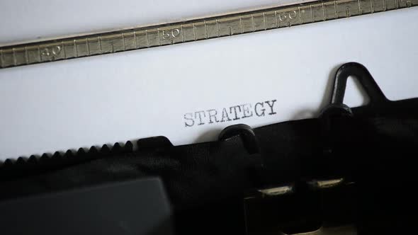 Typing the Word STRATEGY