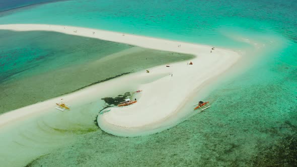 Tropical Island with Sandy Beach