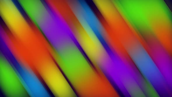 Twisted vibrant iridescent gradient blurred of green purple red orange yellow blue and pink colors