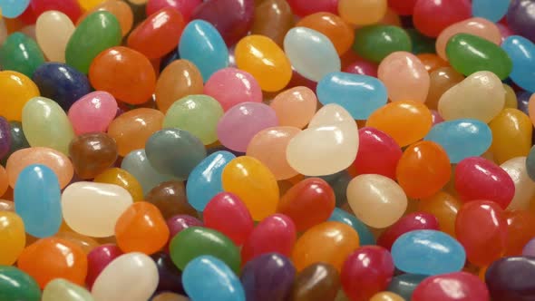 Moving Over Big Pile Of Jelly Beans