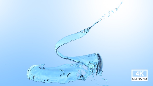 Twisted Blue Water Splash V4 4 K alt
