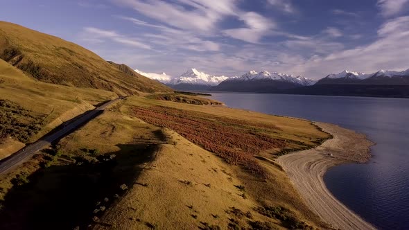 Lake Pukaki aerial