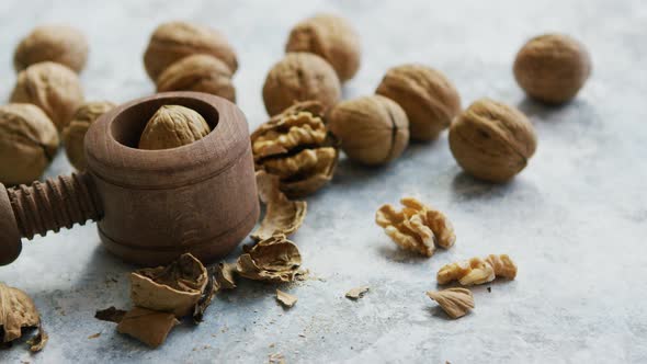 Walnuts in Shells and Cracker