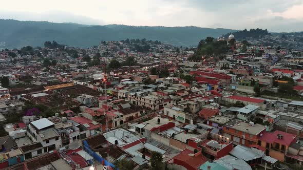 aerial cityscape Mexico chiapas san Cristobal de las casas famous travel holiday destination in Cent