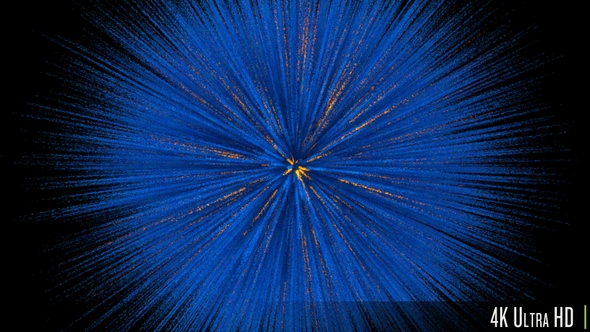 4K High-Energy Particles Explosion in Slow Motion