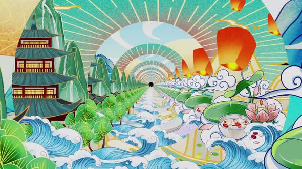 4k Chinese Cartoon Traditional Drawing alt