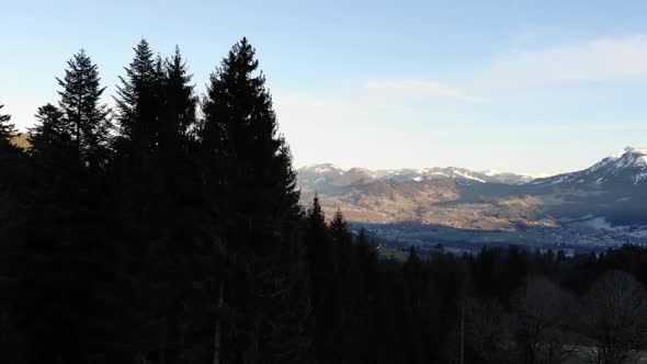 cold winter day in Vorarlberg, Austria