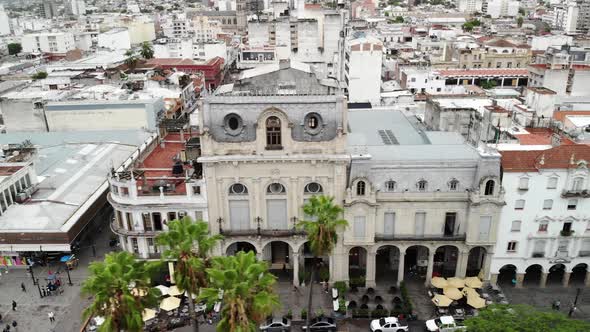 Plaza 9 de Julio Aerial in Salta, Argentina