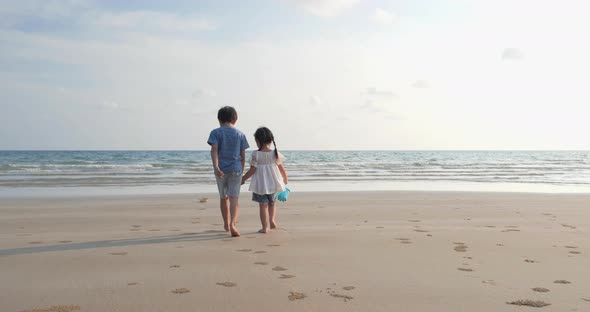 Children on the beach