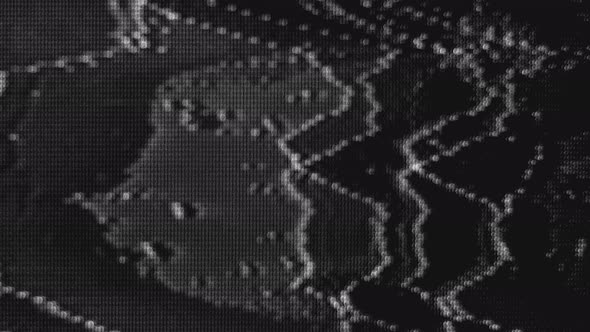 Glitch loop showing technical error or corruption on a retro video recorder