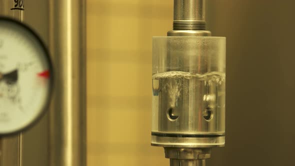 Pressure Safety Valve for Brewery in Action.