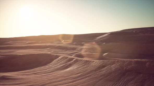 Beautiful Sand Dunes in the Sahara Desert