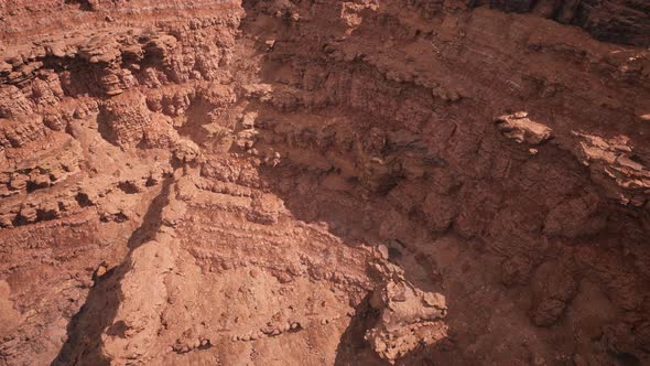 Aerial Panoramic View of Grand Canyon