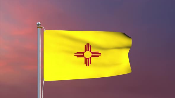 New Mexico Flag 4k