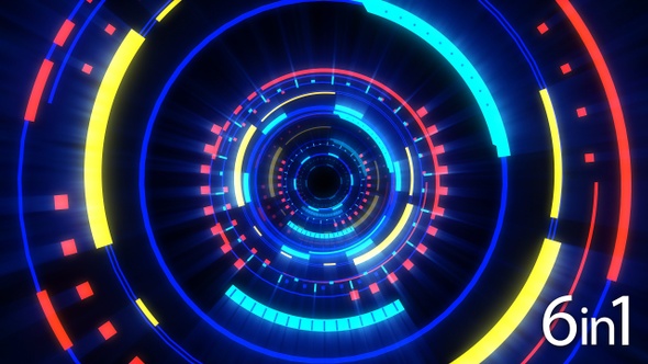 Circle Lights Vj Loops