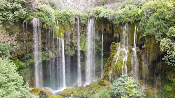 Panoramic View Of The Waterfalls